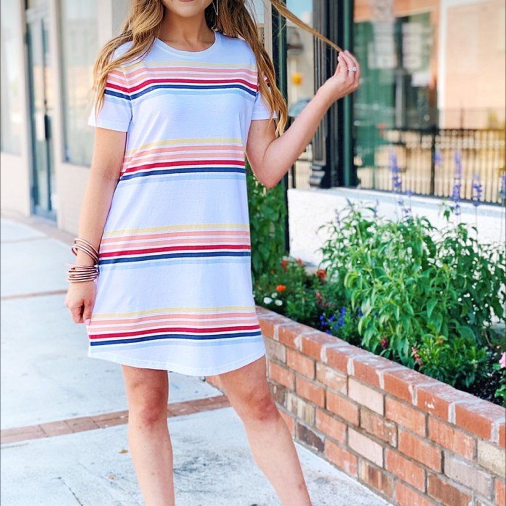 Z SUPPLY Striped T-Shirt Dress